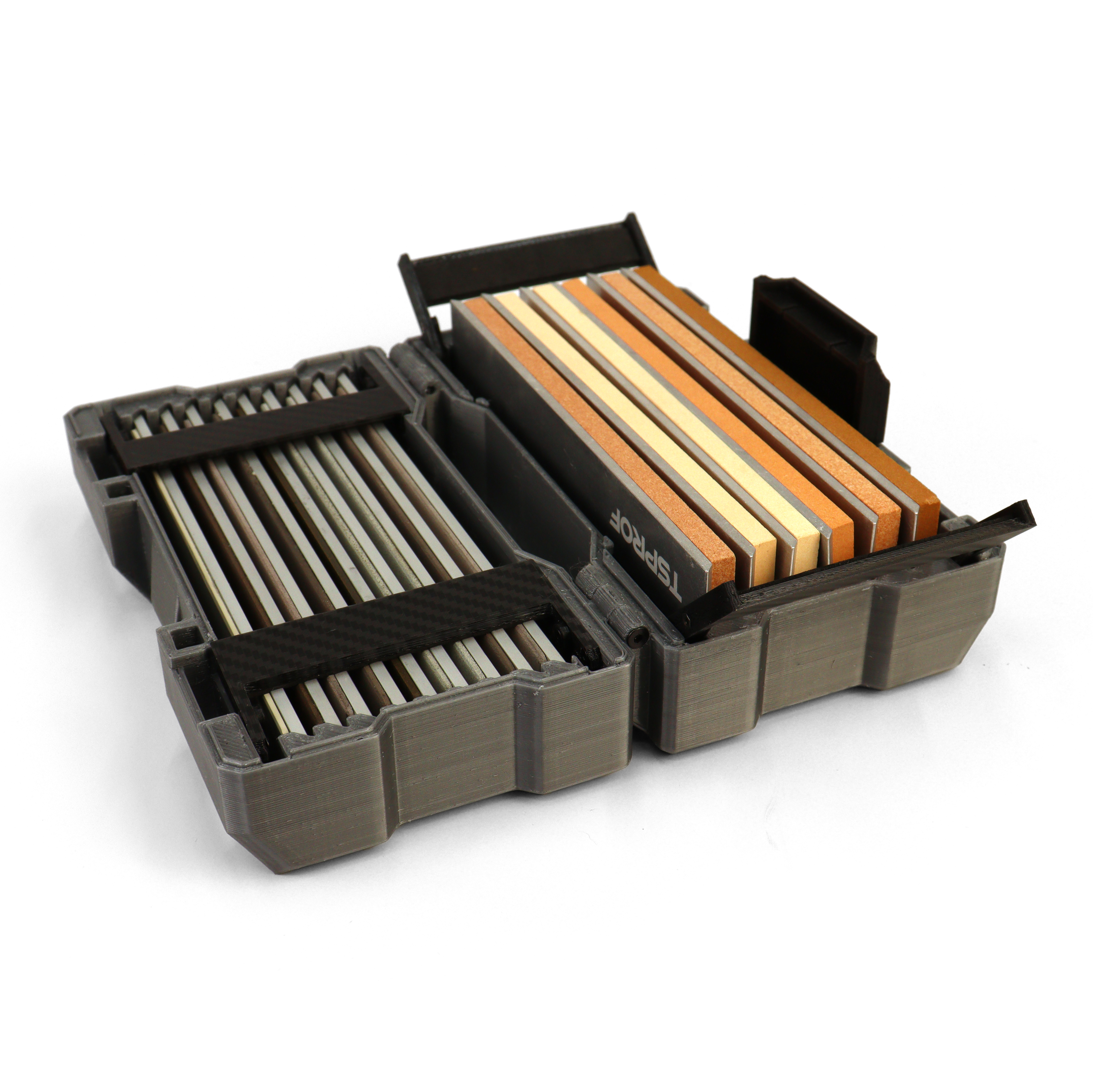 фото Комбинированный бокс для абразивов TRAVEL BOX S (6+9), серый на ytprof.ru