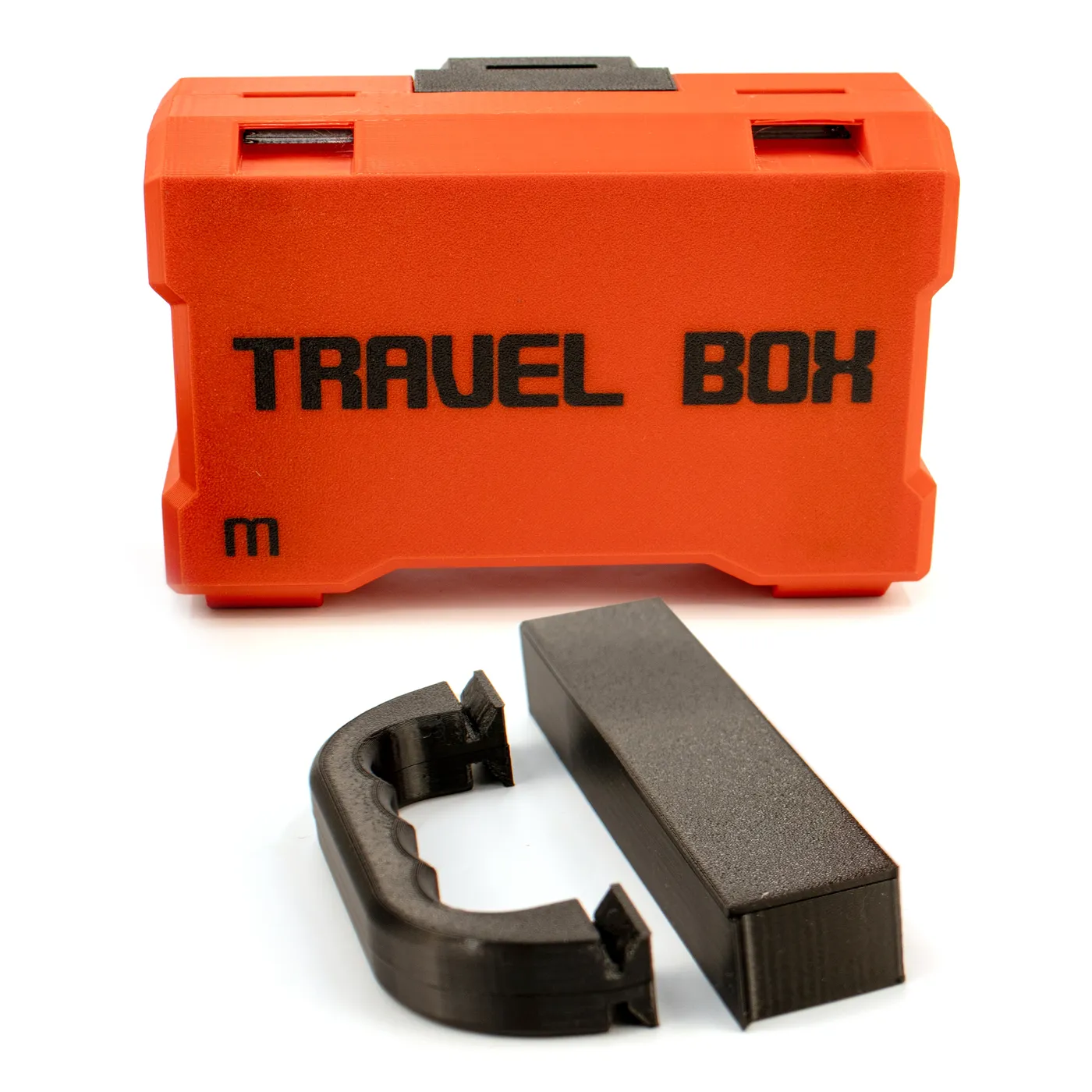 фото Комбинированный бокс для абразивов TRAVEL BOX М (7+10), оранжевый на ytprof.ru