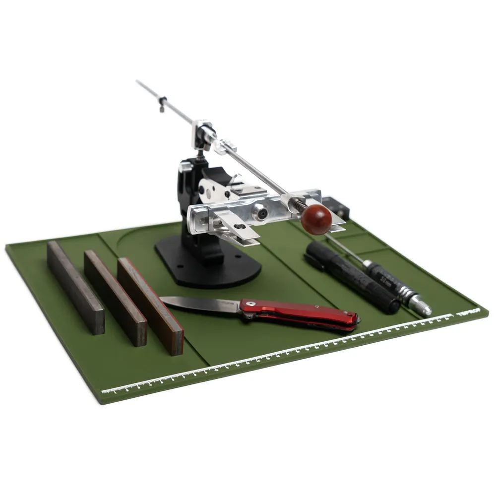 фото Коврик TSPROF для сборки, разборки, заточки ножей (зеленый) на ytprof.ru