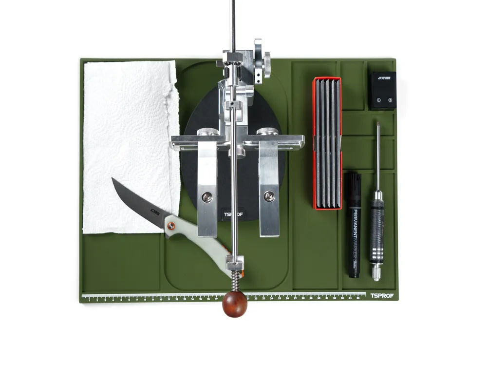 фото Коврик TSPROF для сборки, разборки, заточки ножей (зеленый) на ytprof.ru