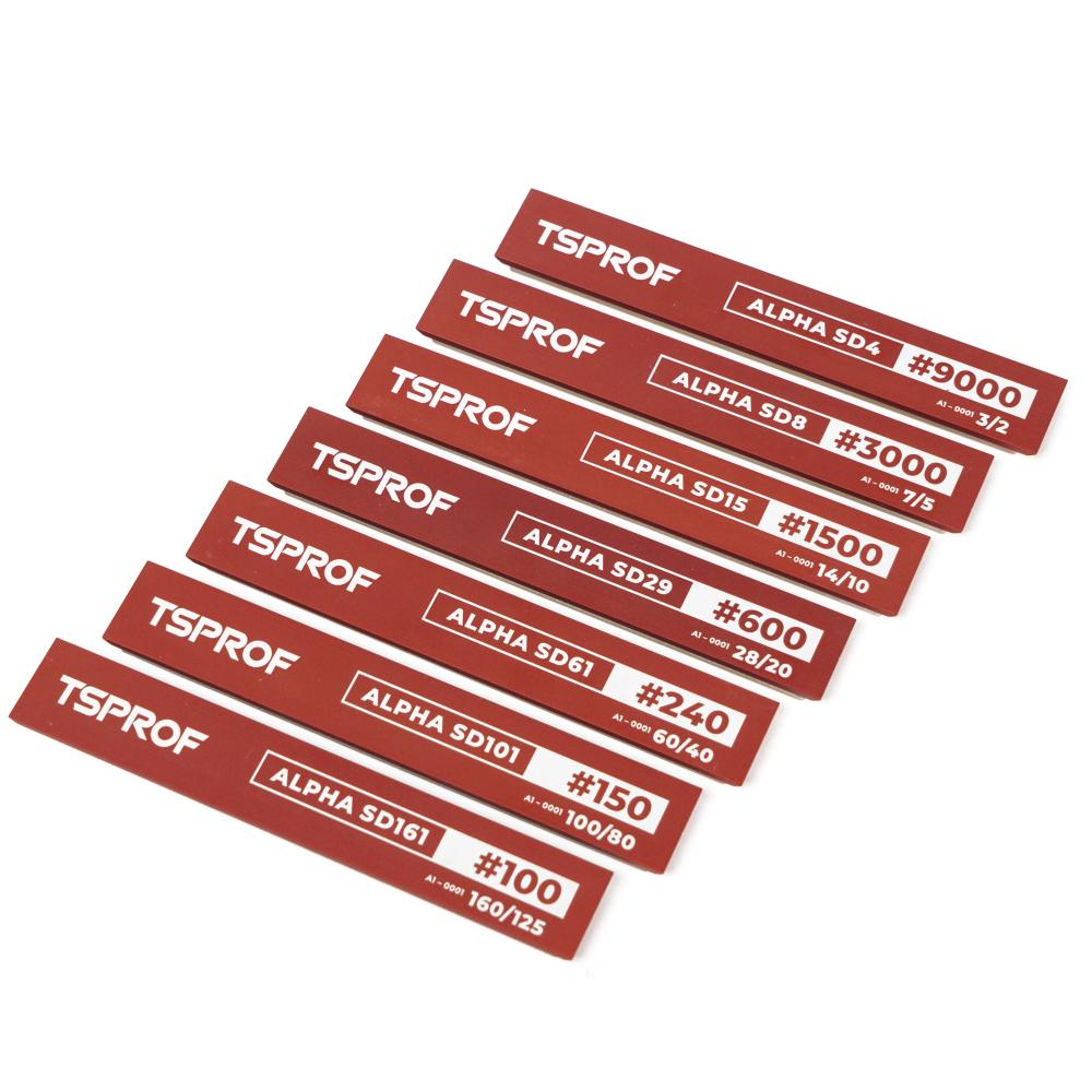 фото Набор алмазных брусков для заточки TSPROF Alpha SD161 — SD4 (7 шт.) на ytprof.ru
