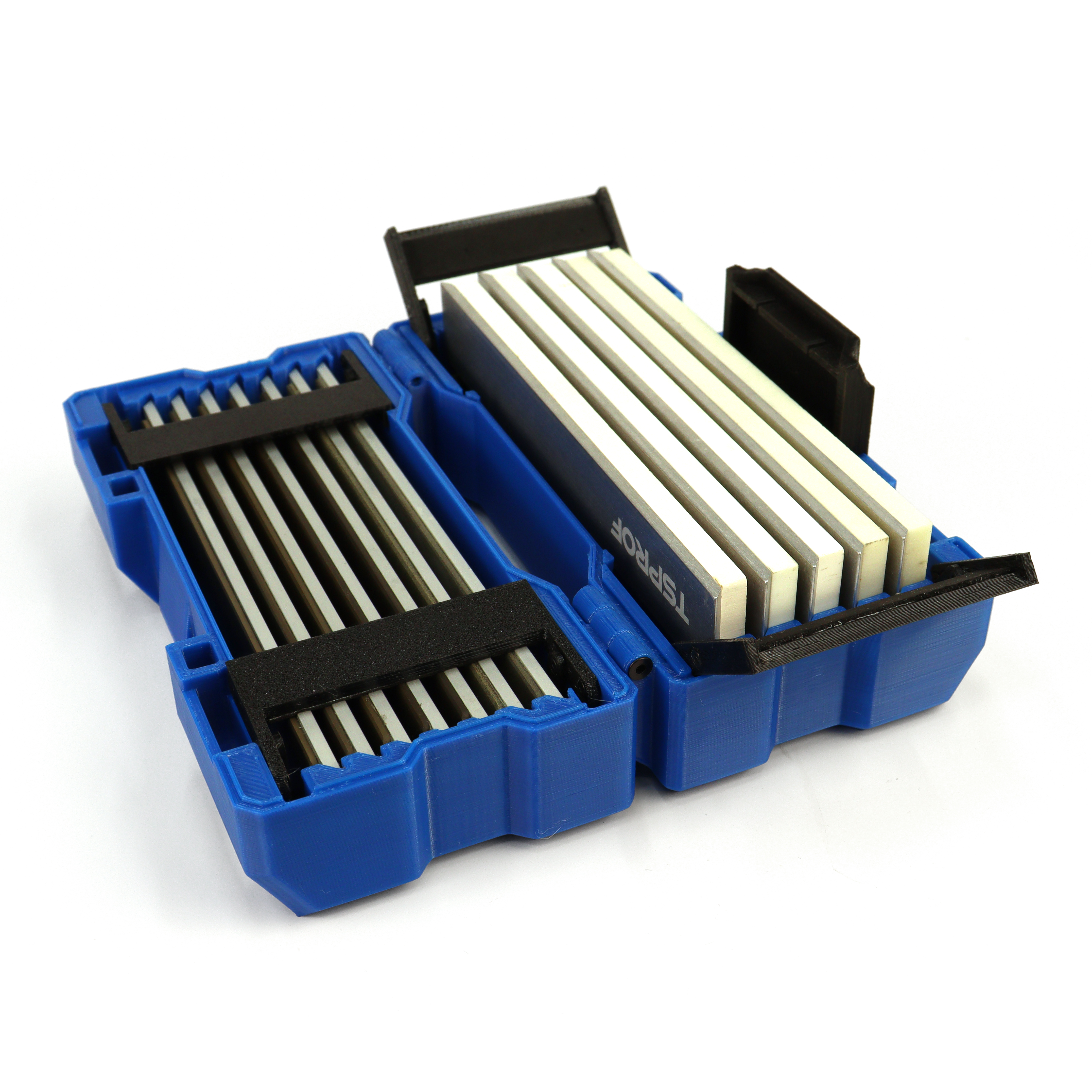 фото Комбинированный бокс для абразивов TRAVEL BOX XS (5+7), синий  на ytprof.ru