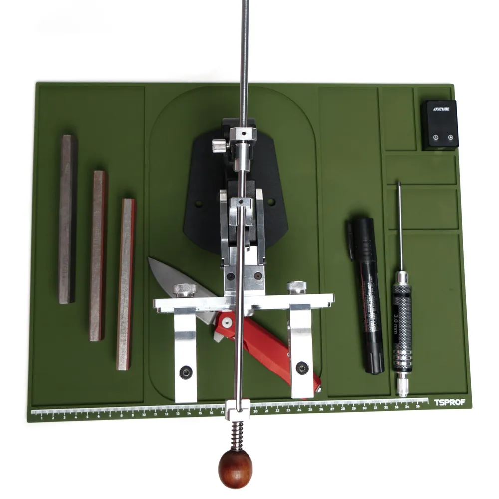 фото Коврик TSPROF для сборки, разборки, заточки ножей (зеленый) на ytprof.ru