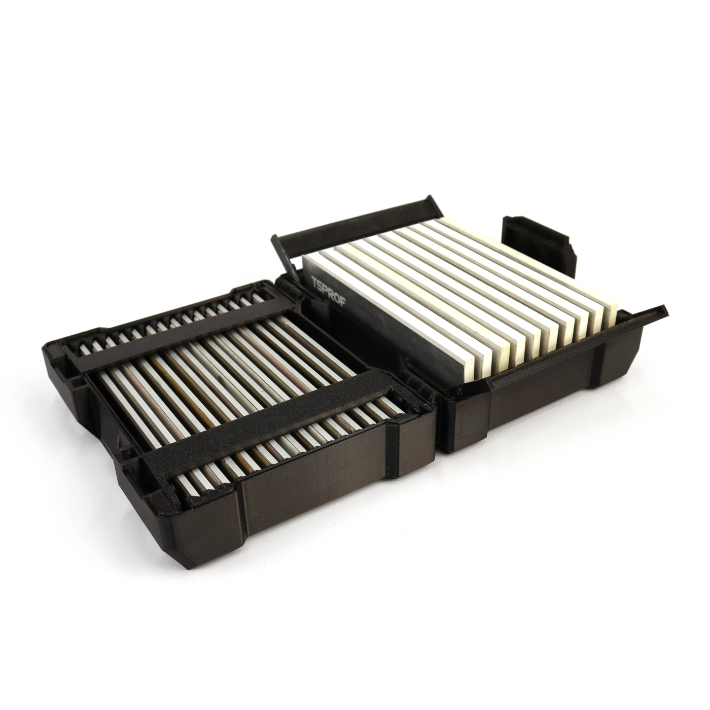 фото Комбинированный бокс для абразивов TRAVEL BOX XXL (10+15), черный на ytprof.ru