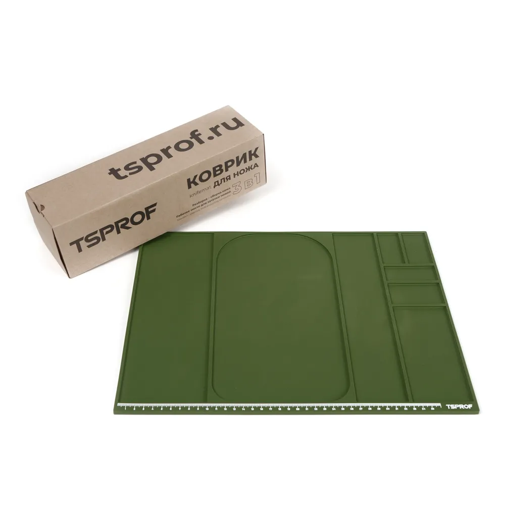 фото Коврик TSPROF для сборки, разборки, заточки ножей (зеленый) на ytprof.ru